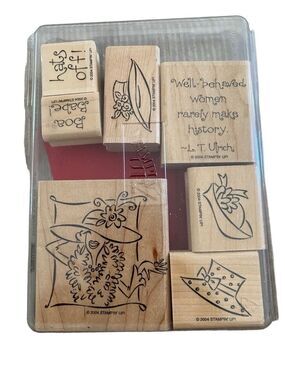 Stampin Up Craft Stamps Box Of 7 Crafts Art Scrapbooking Kids School Creative